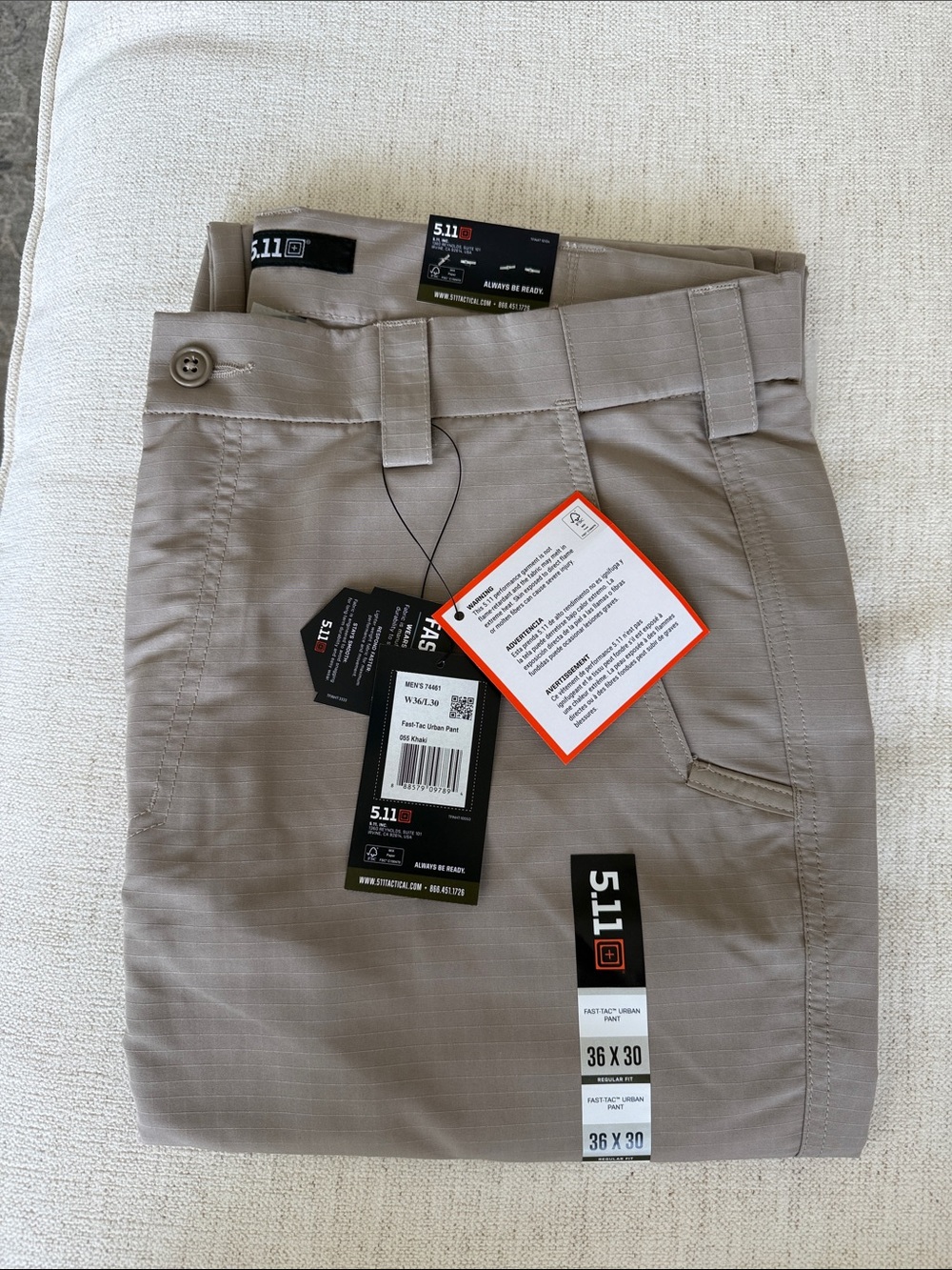 5.11 Tactical Men’s Khaki/Tan Performance Chinos